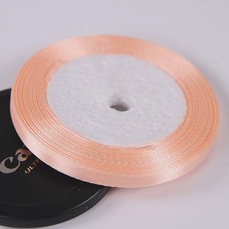 22 Meters/Roll 6mm Silk Satin Ribbons Christmas Halloween Birthday Party Gift Wrapping Ribbons DIY Handmade Crafts Material