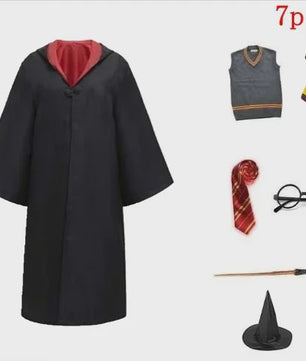 Harry Potter Cosplay Kostuum Set - Volwassenen & Kinderen - Gryffindor & Slytherin