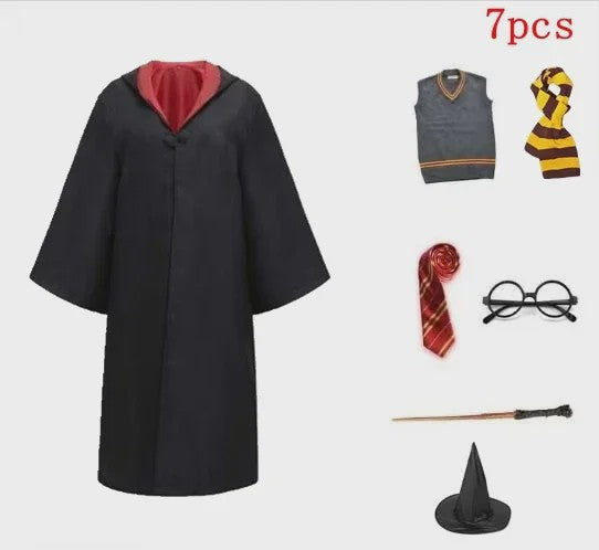 Harry Potter Cosplay Kostuum Set - Volwassenen & Kinderen - Gryffindor & Slytherin