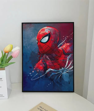 Frameloze Spiderman Poster - Marvel Kunst Print voor Woonkamer, Slaapkamer, Bar