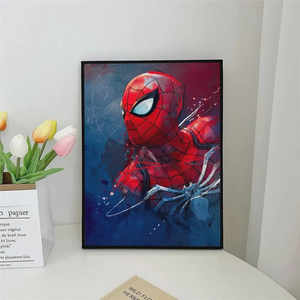 Frameloze Spiderman Poster - Marvel Kunst Print voor Woonkamer, Slaapkamer, Bar