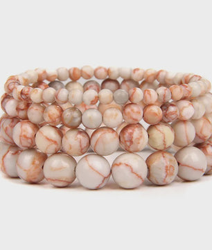Handgemaakte Natuursteen Armbanden - Onyx & Agate Kralen - Yoga & Reiki Energie - Unisex 19cm