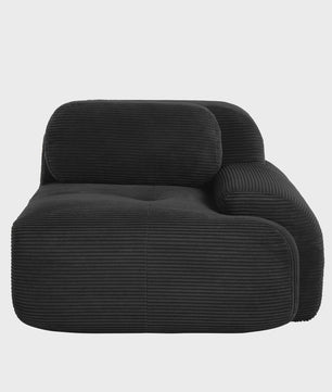 Moderne Corduroy Fauteuil Zonder Armleuningen met Kussen - SediaXL