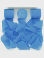Handgemaakte Satijn Chiffon Lint Set - 3 Rollen van 5m met Rafeleffect voor Bruiloft, Cadeau & DIY Decoratie