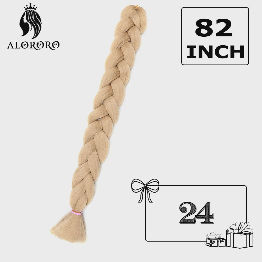 Alororo Jumbo Braids Haarverlenging - 82 Inch Synthetisch Hittebestendig Vlecht Haar