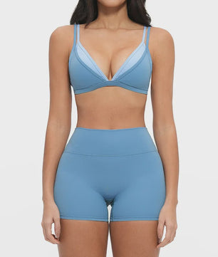 Dames Yogaset: Seamless Sport BH & Hoge Taille Legging