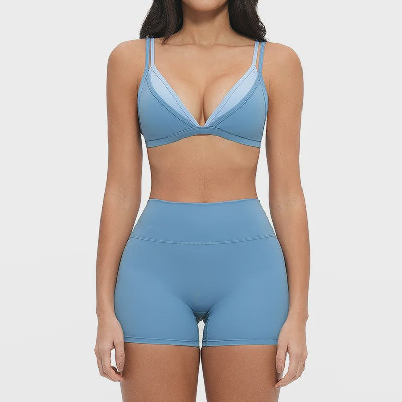 Dames Yogaset: Seamless Sport BH & Hoge Taille Legging