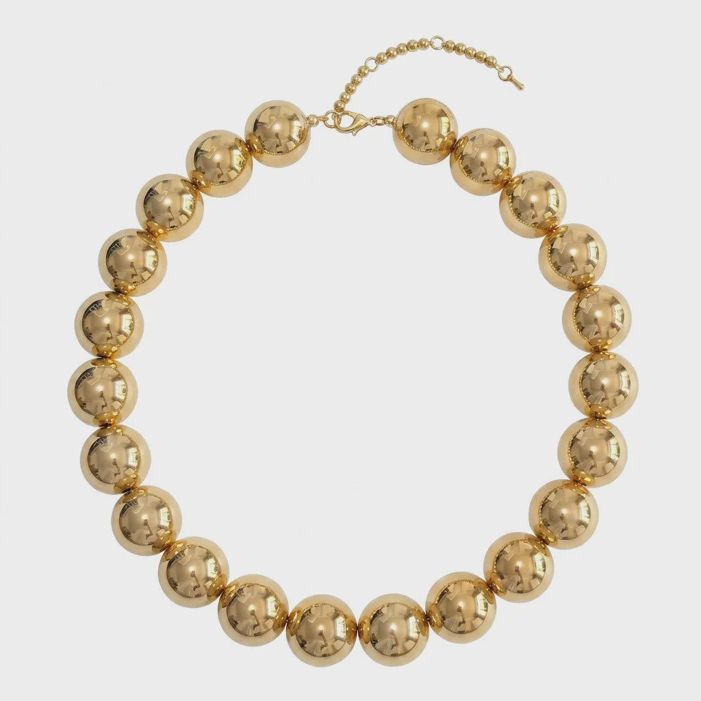 Bohemian Resin Kralen Ketting - Statement Choker met Dubbele Kleuren