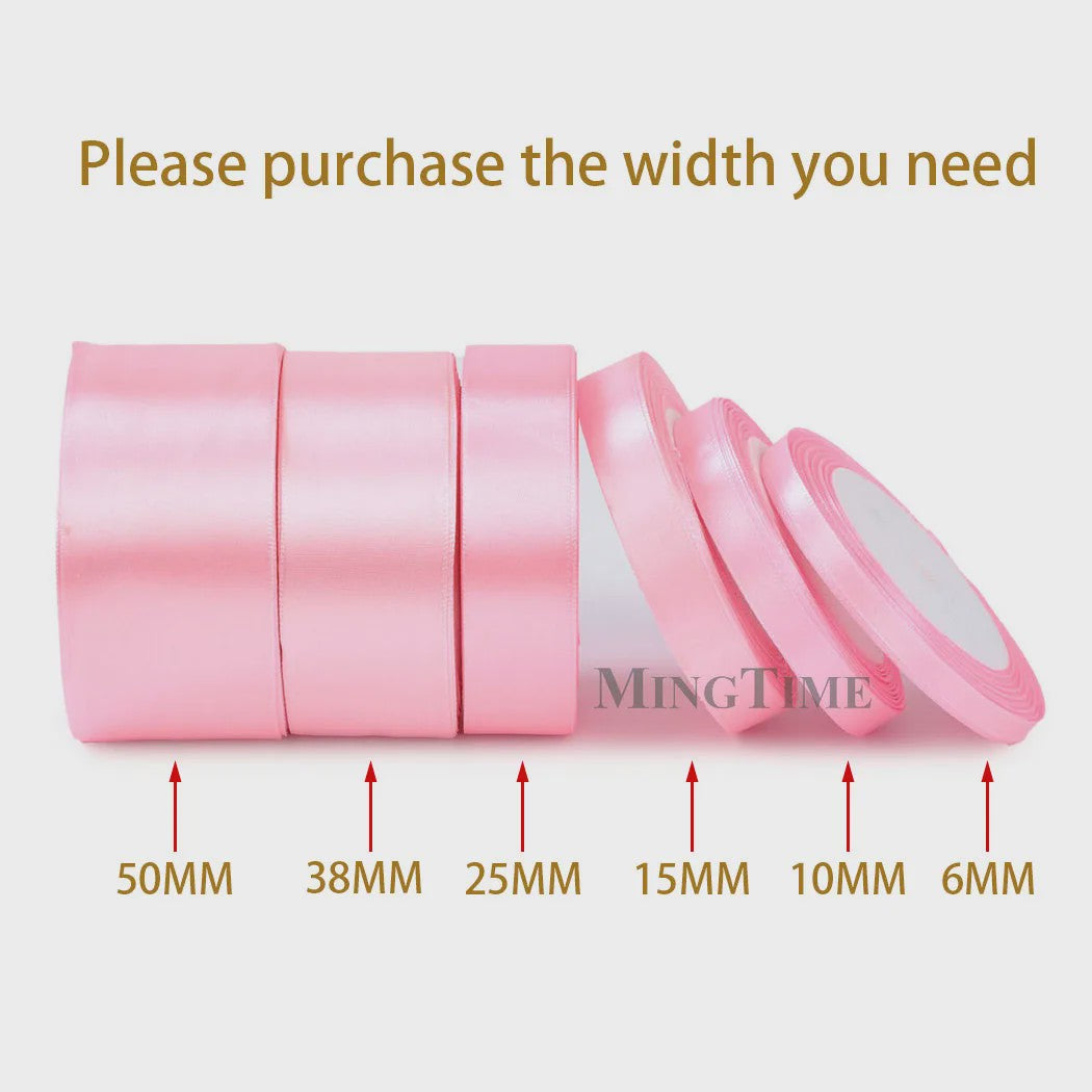Satijnen Lint 22 Meter - Diverse Breedtes (6mm t/m 50mm) voor Decoratie & Knutselen