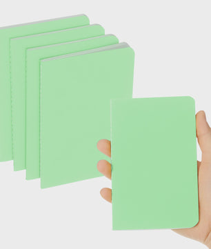 Set van 4/6 Mini A6 Notitieboekjes - Kraft Paper, Gelinieerd, Draagbaar Memo Pad