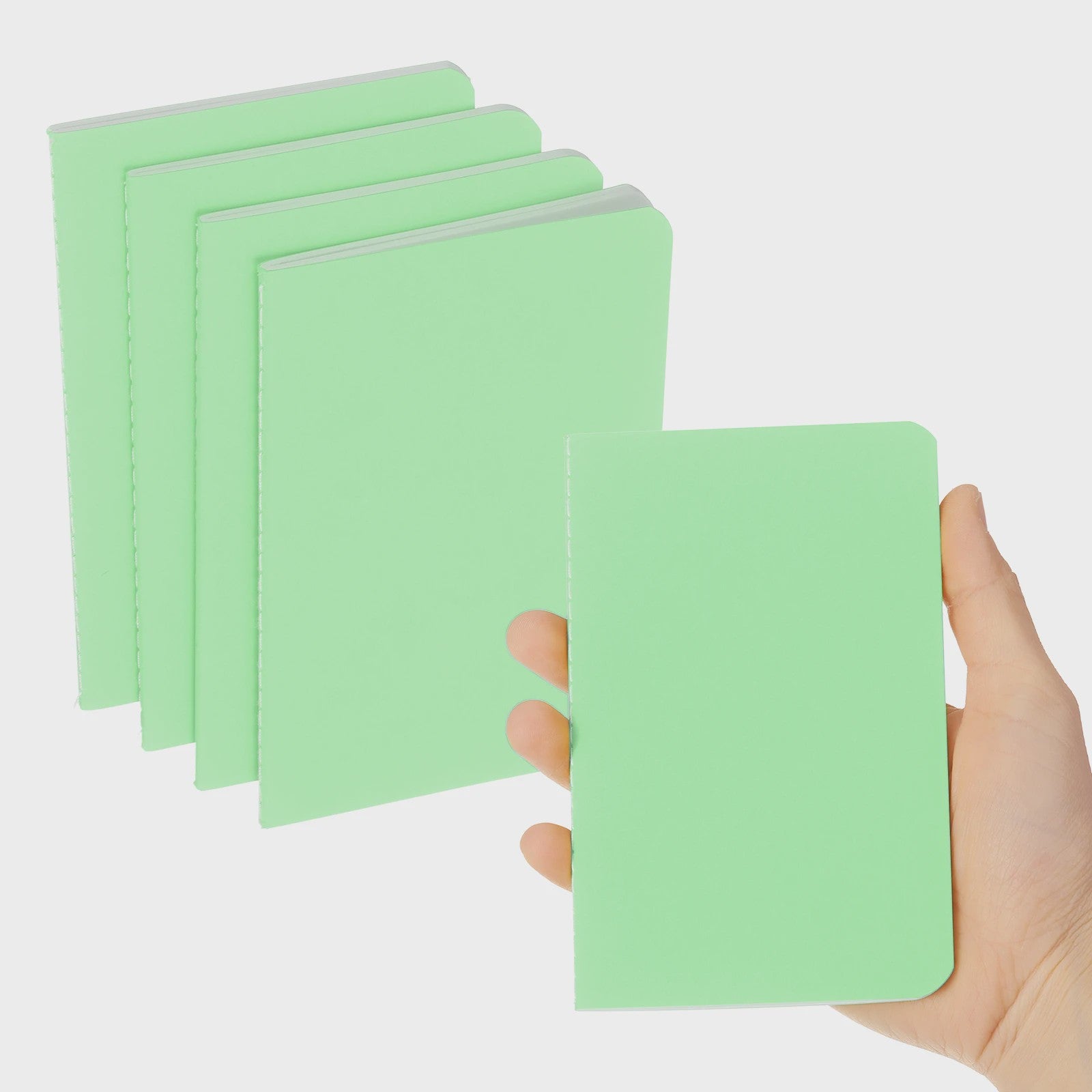 Set van 4/6 Mini A6 Notitieboekjes - Kraft Paper, Gelinieerd, Draagbaar Memo Pad