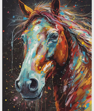 Abstracte Dieren Canvas Poster: Leeuw, Tijger, Aap, Uil - Muurdecoratie Woonkamer
