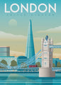 Nordic Canvas Poster: Kleurrijke Reisposters van Europese Steden - Parijs, Nice, Monaco