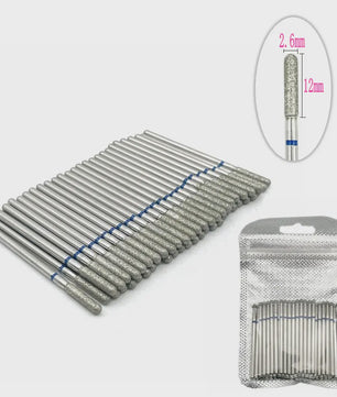50 Stuks Diamant Freesjes Set - 2.35mm Schacht voor Nagel- en Tandheelkundig Gebruik