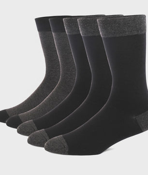 5 Paar Heren Sokken Plus Size - Comfortabel Katoen, Ademend & Stijlvol Argyle/Streep