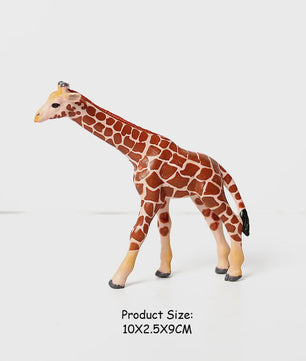 Realistische Wilde Dieren Figuren Set: Okapi, Giraf, Gnu & Zebra - Educatief Speelgoed voor Kinderen