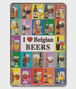 Retro Metal Bier Merk Poster - Decoratie voor Man Cave, Bar & Club