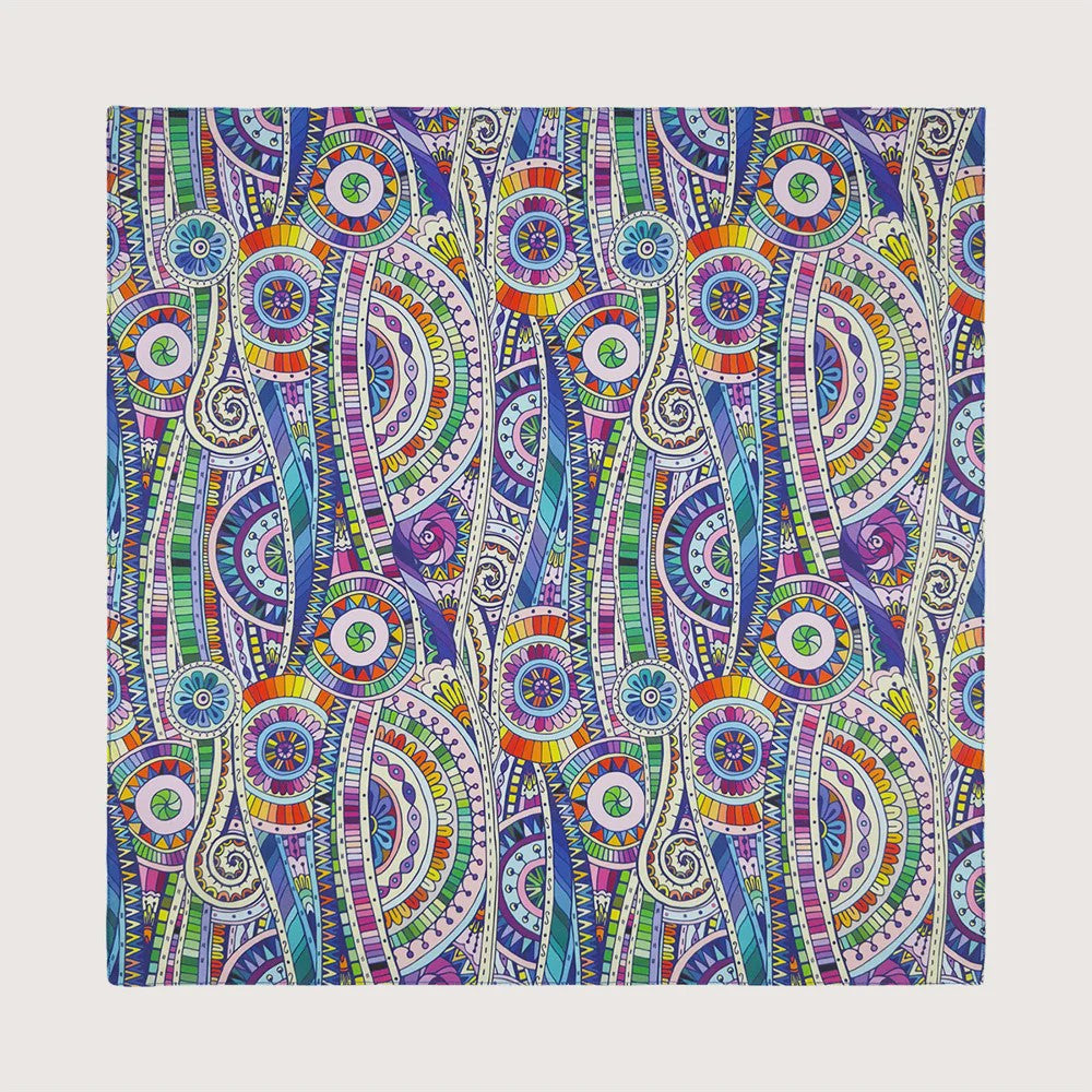 Unisex Katoenen Bandana met Dierenprint & Paisley Motief - Veelzijdig te Dragen