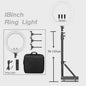 18 Inch Ring Light LED Lamp met Verstelbaar Statief & Telefoonhouder voor YouTube, Foto & Studio