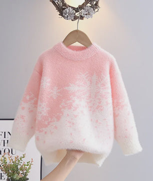 Schattige Gebreide Trui voor Meisjes - Elegante Winterkleding voor Kinderen