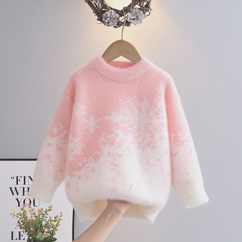 Schattige Gebreide Trui voor Meisjes - Elegante Winterkleding voor Kinderen