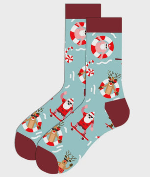 Vrolijke Kerstsokken Heren - Katoen - Feestelijke Patronen