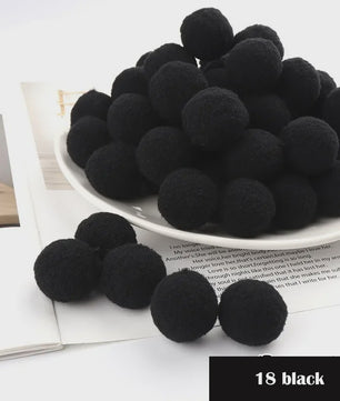 Mix van Zachte Pompoms (8-30mm) voor Knutselen, Decoratie & Speelgoed