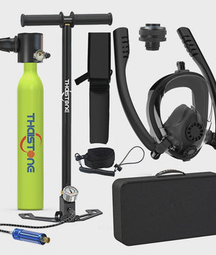 Draagbare Mini Duiktank met Full Face Snorkelmasker - 0.5L