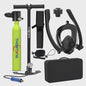 Draagbare Mini Duiktank met Full Face Snorkelmasker - 0.5L