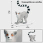 Oenux Wild Animal Speelfiguren: Aap, Chimpansee, Orang-oetan & Gibbon (PVC)