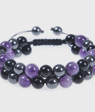 7 Chakra Dubbellaags Edelsteen Armband - Yoga, Meditatie & Helende Kristallen