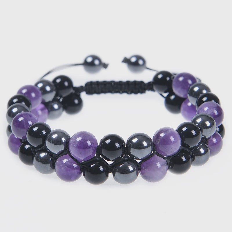 7 Chakra Dubbellaags Edelsteen Armband - Yoga, Meditatie & Helende Kristallen