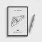Vintage Formule 1 Circuit Canvas Posters - Zwart Wit Wanddecoratie