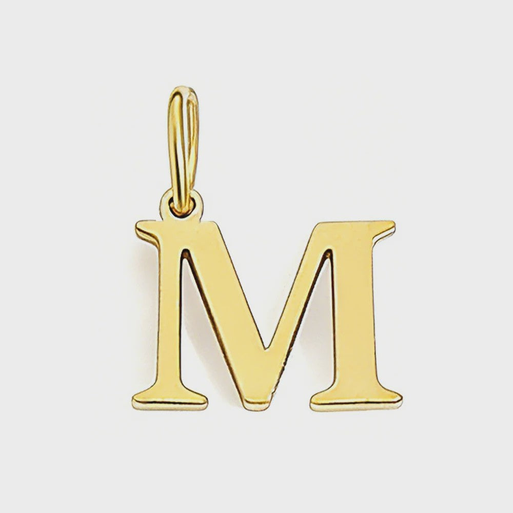 Gouden Initiaal Bedel - Roestvrij Staal - DIY Ketting Bedeltje A-Z