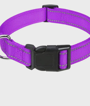 Verstelbare Halsband voor Honden en Puppies met Reflecterende Strepen - Veilig en Comfortabel