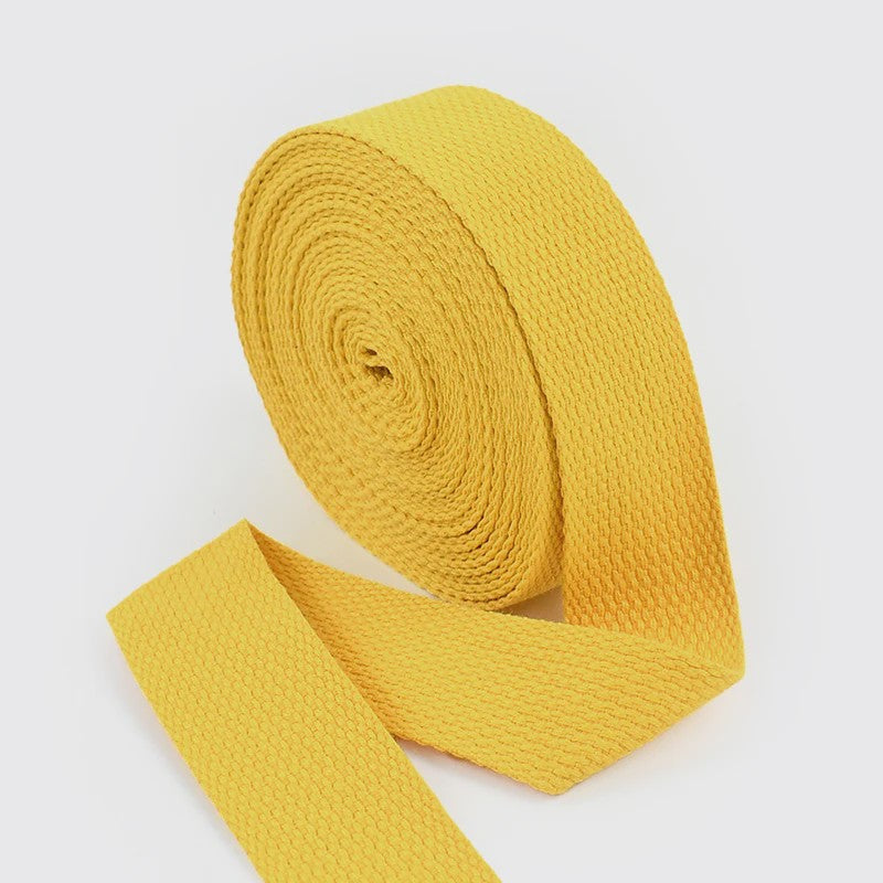 4 Meter Katoenen Band - 1.3mm Dikke Webbing voor Tassen, Riemen & DIY Projecten (20-50mm Breed)