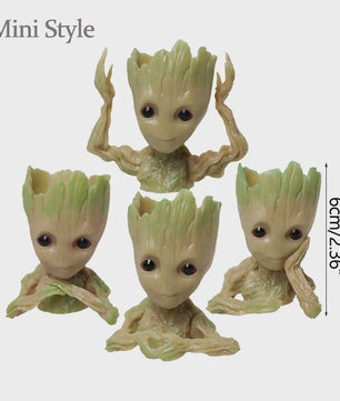 Groot Plantenpot & Decoratief Figuur - Leuke Woondecoratie
