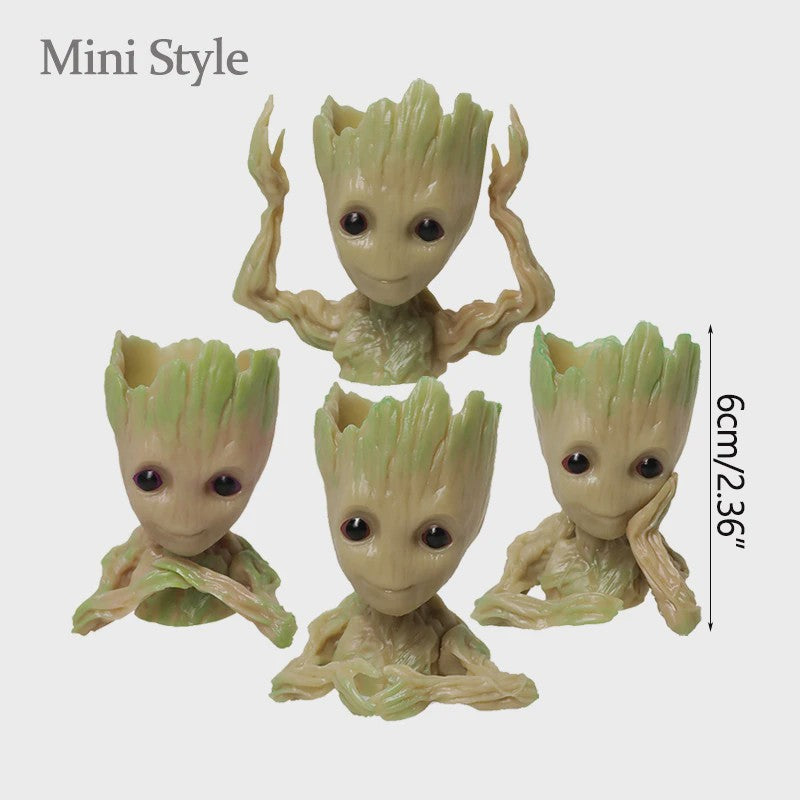 Groot Plantenpot & Decoratief Figuur - Leuke Woondecoratie