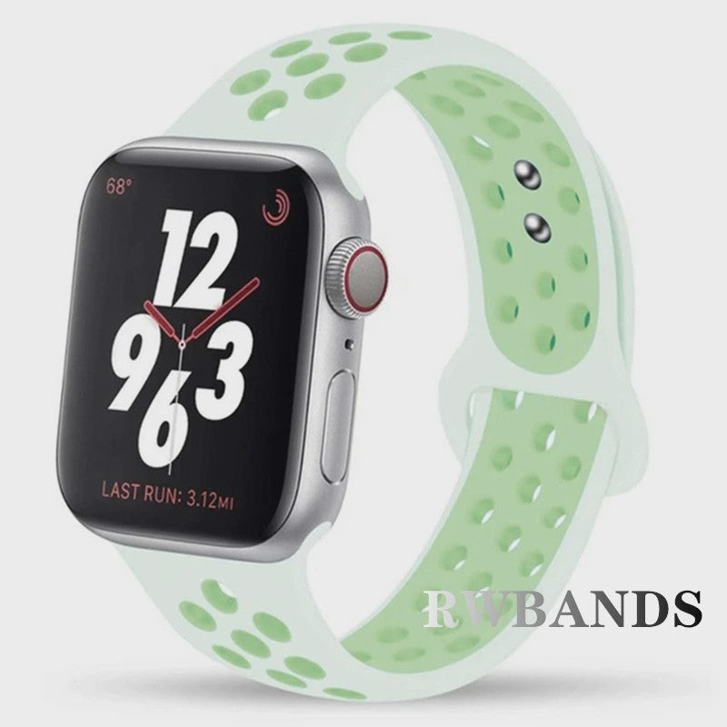 Ademende Sportband voor Apple Watch (38-49mm) - Comfortabele Vervangingsband
