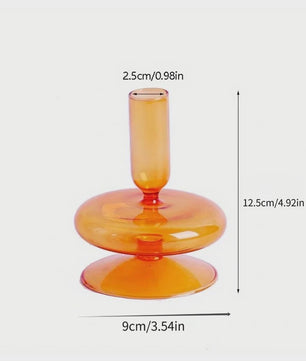 Set van 10 Luxe Glazen Kandelaars - Sfeervolle Decoratie voor Woonkamer, Bruiloft & Feest