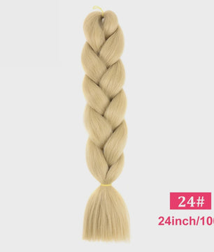 24 Inch Jumbo Braids Haarverlenging - Synthetisch Vlecht Haar in Kleurrijke Tinten