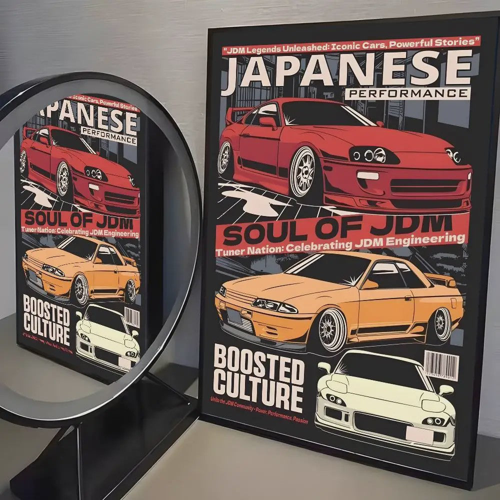 Initial D AE86 JDM Poster - Iconische Auto Kunst voor de Fan