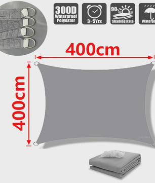 Waterdicht UV-bestendig Schaduwdoek 300D Polyester - Zonwering voor Tuin, Terras & Auto