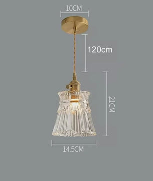 Moderne Glazen Hanglamp - Sfeervolle Verlichting voor Keuken, Eetkamer & Slaapkamer