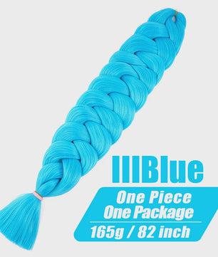 82 Inch Kanekalon Jumbo Braiding Hair - 165g Pre-Stretched Synthetisch Vlecht Haar voor Crocheten
