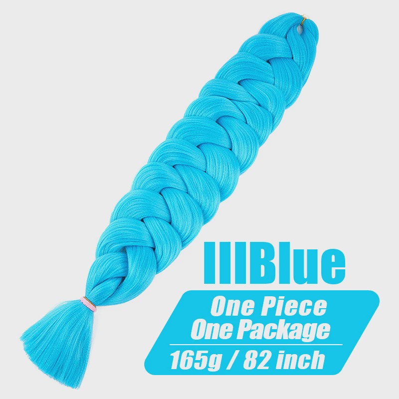 82 Inch Kanekalon Jumbo Braiding Hair - 165g Pre-Stretched Synthetisch Vlecht Haar voor Crocheten