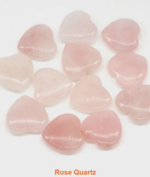 Natuurlijke Hartvormige Kristalstenen (20mm) - Amethist, Edelsteen voor DIY & Decoratie