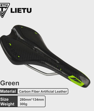 LIETU Fietzadel - Comfortabel MTB & Racefiets Zadel met Siliconen Gel Kussen en Antislip Grip