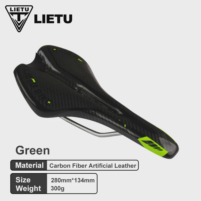 LIETU Fietzadel - Comfortabel MTB & Racefiets Zadel met Siliconen Gel Kussen en Antislip Grip