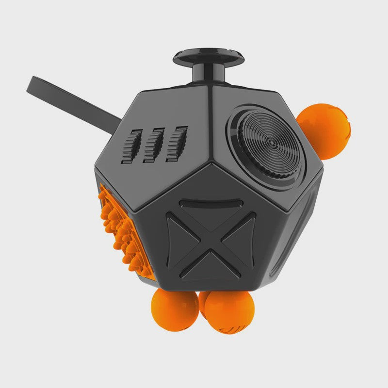 Fidget Cube & Dodecahedron: 6/12 Zijden Stressverlichter & Sensorisch Speelgoed